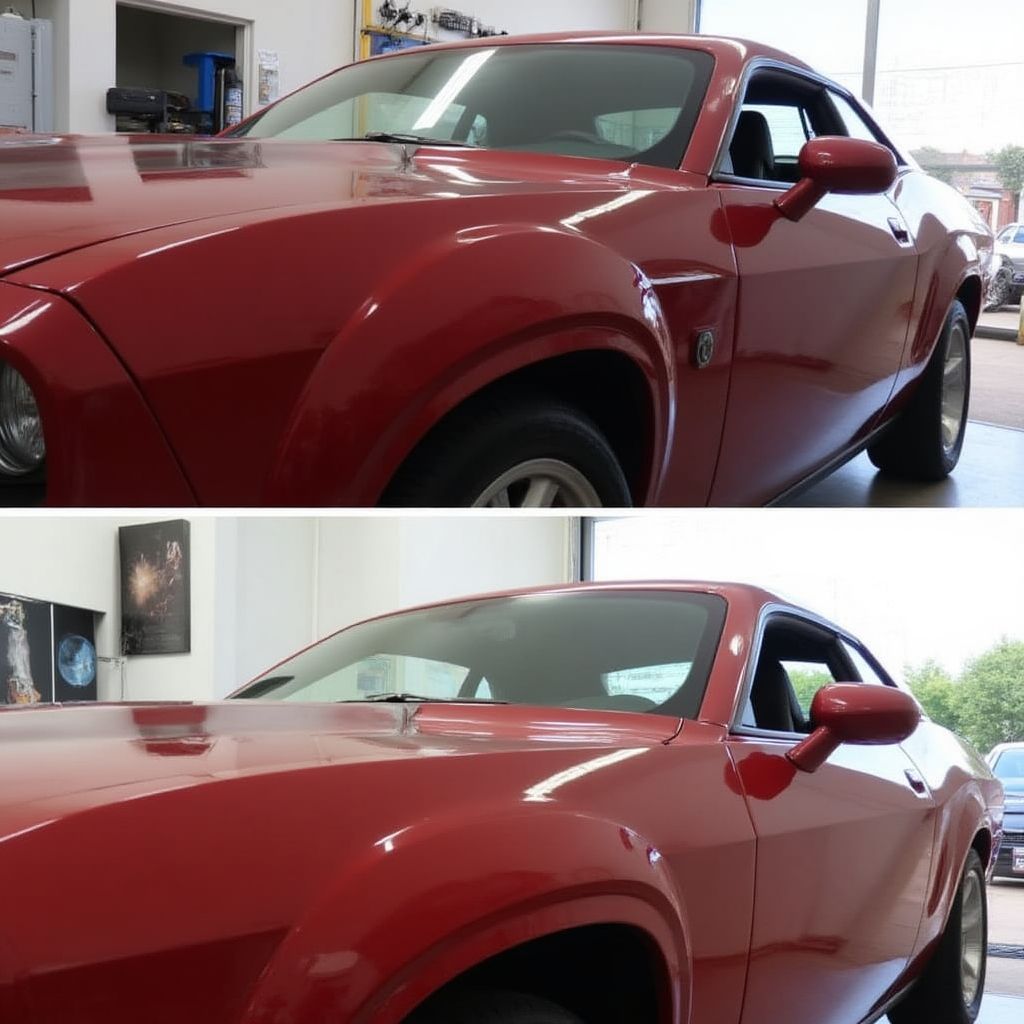 Transformare spectaculoasă înainte și după detailing